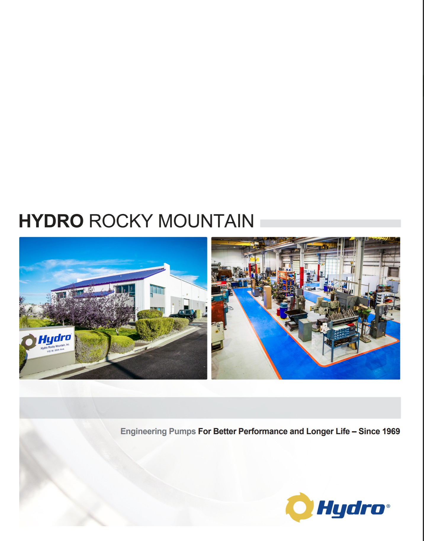 Facility Brochure Cover